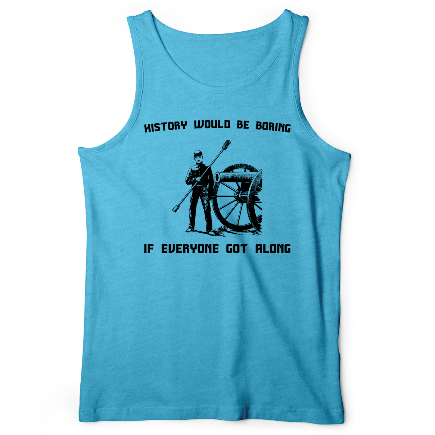History Would Be Boring Tank Aqua TriBlend / XS
