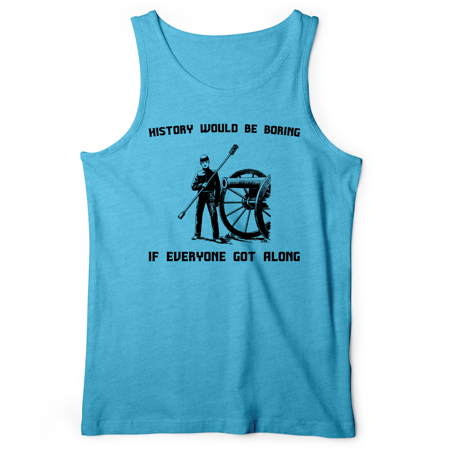 History Would Be Boring Tank Aqua TriBlend / XS