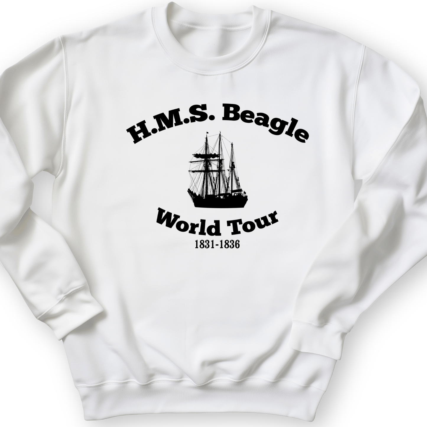 HMS Beagle World Tour Crewneck White / S