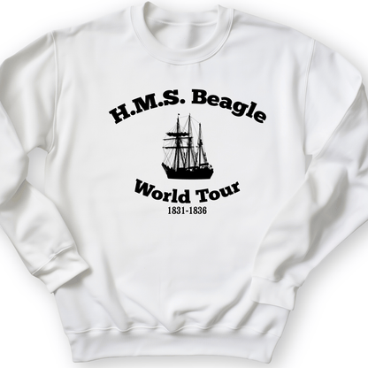 HMS Beagle World Tour Crewneck White / S