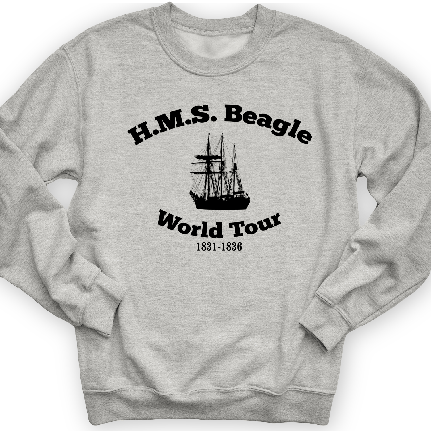 HMS Beagle World Tour Crewneck Sport Grey / S