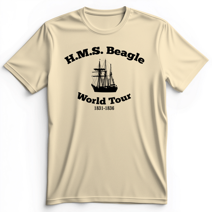 HMS Beagle World Tour Premium Tee Natural / S