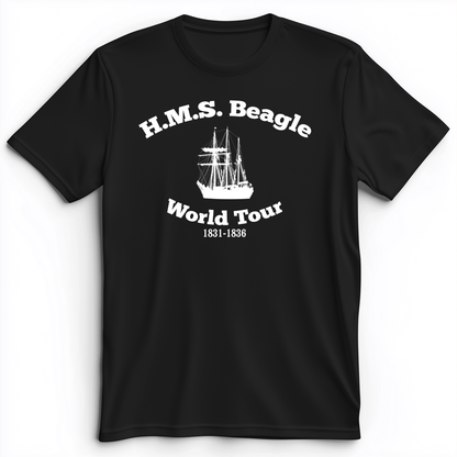 HMS Beagle World Tour Premium Tee Black / S