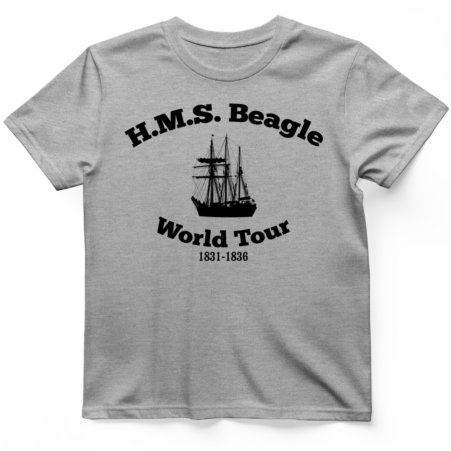 HMS Beagle World Tour T-Shirt Sport Grey / S