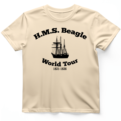 HMS Beagle World Tour T-Shirt Natural / S