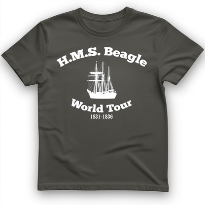 HMS Beagle World Tour T-Shirt Charcoal / S