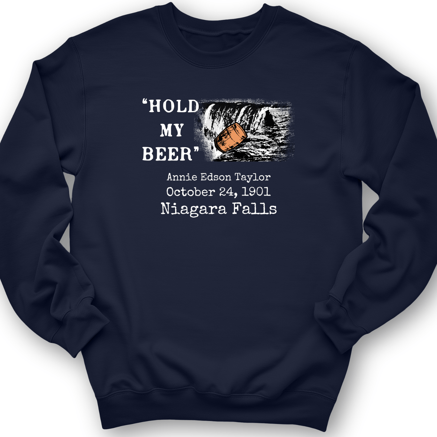 Hold My Beer Crewneck Navy / S