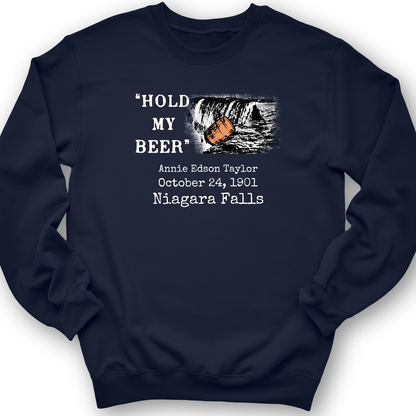 Hold My Beer Crewneck Navy / S