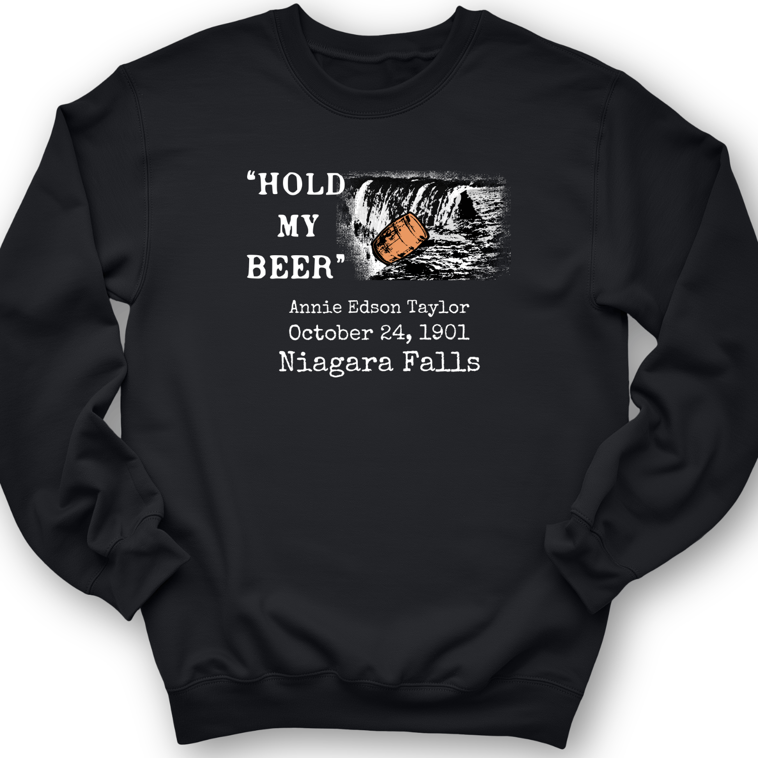 Hold My Beer Crewneck Black / S