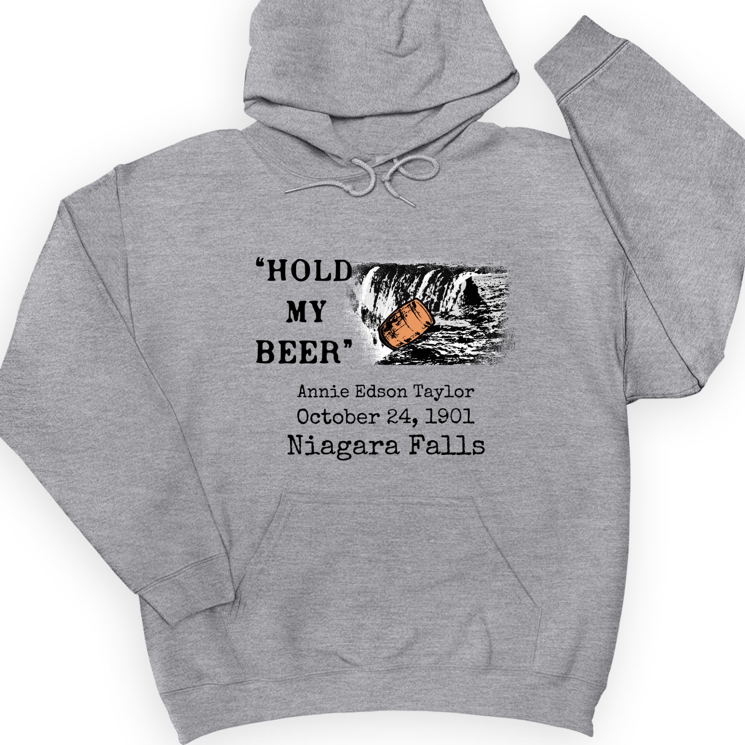 Hold My Beer Hoodie Sport Grey / S