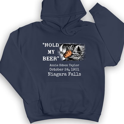 Hold My Beer Hoodie Navy / S