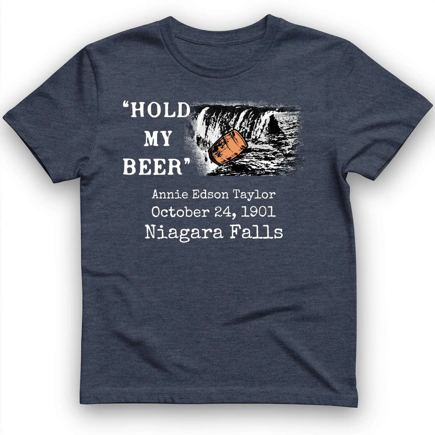 Hold My Beer T-Shirt Heather Navy / S