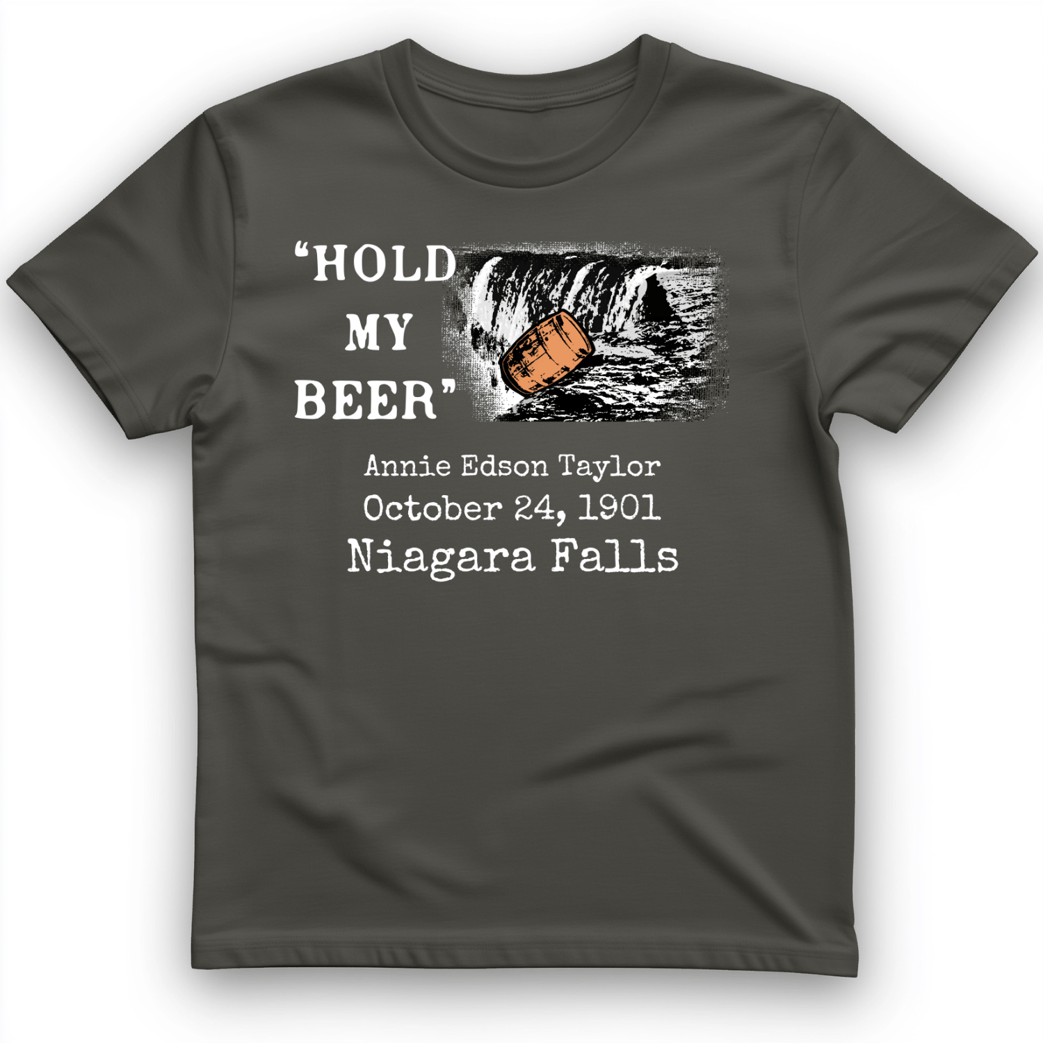 Hold My Beer T-Shirt Charcoal / S
