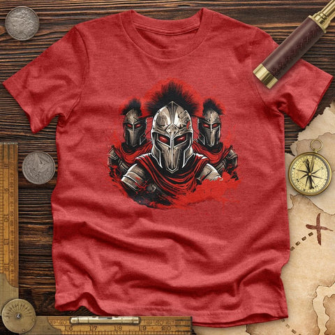 Hoplite Premium Quality Tee Heather Red / S