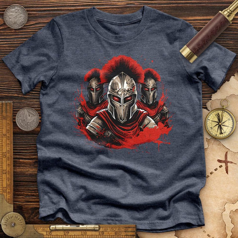 Hoplite Premium Quality Tee Heather Navy / S