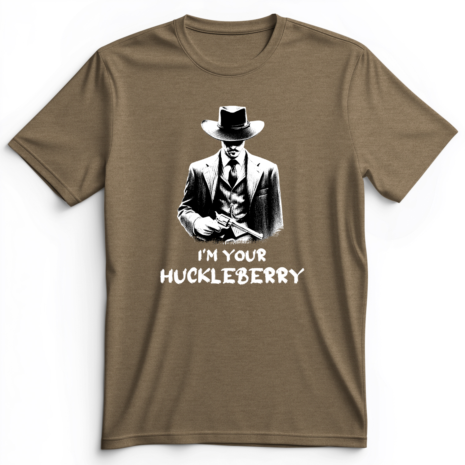 Huckleberry Premium Tee Heather Olive / S