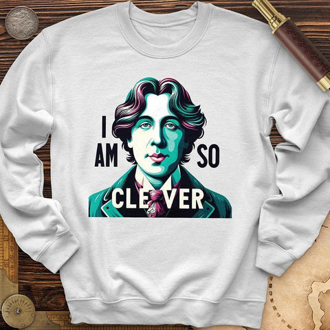 I Am So Clever Crewneck White / S