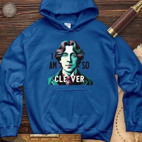 I Am So Clever Hoodie Royal / S