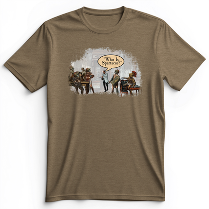 I Am Spartacus Premium Tee Heather Olive / S