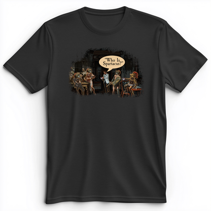 I Am Spartacus Premium Tee Dark Grey Heather / S