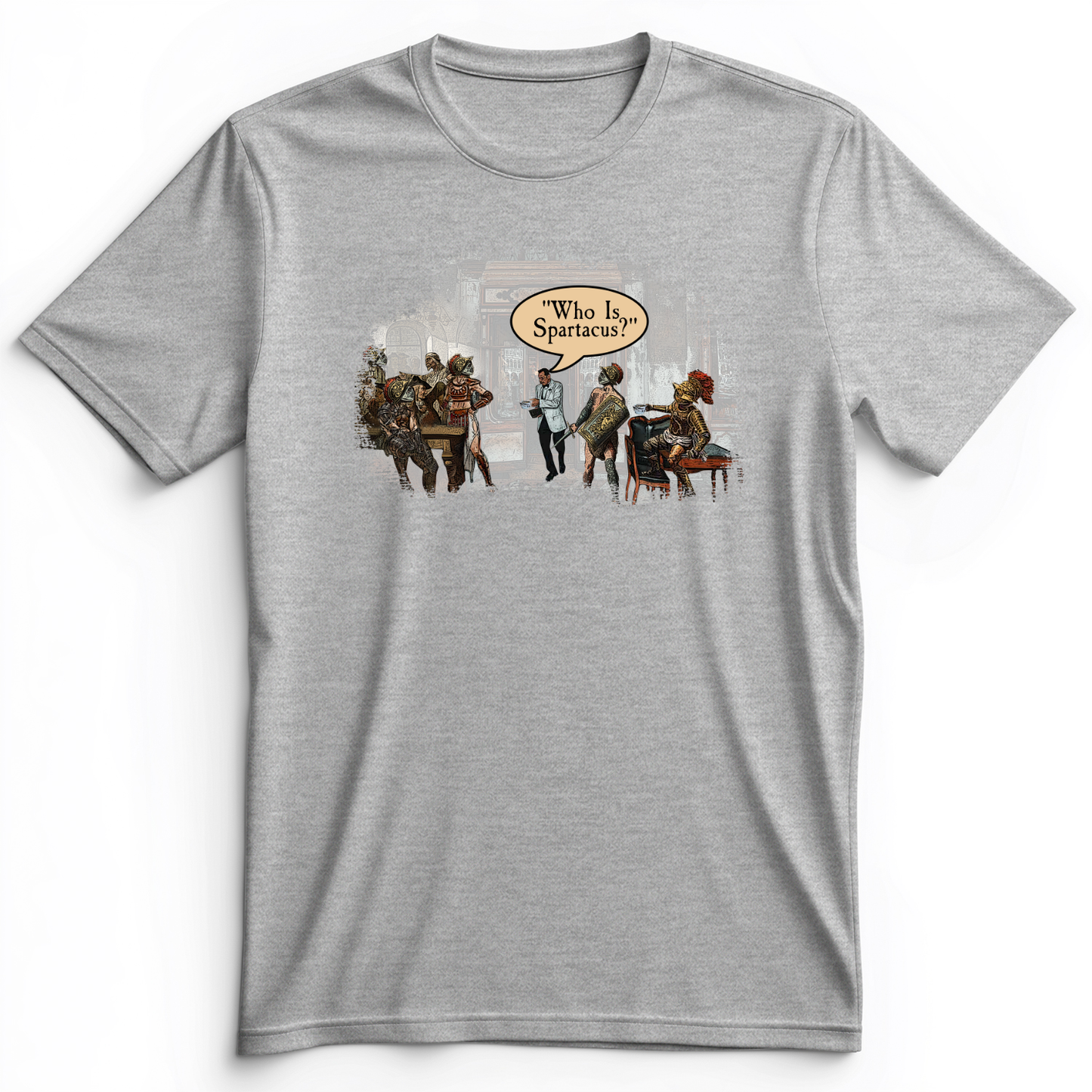 I Am Spartacus Premium Tee Athletic Heather / S