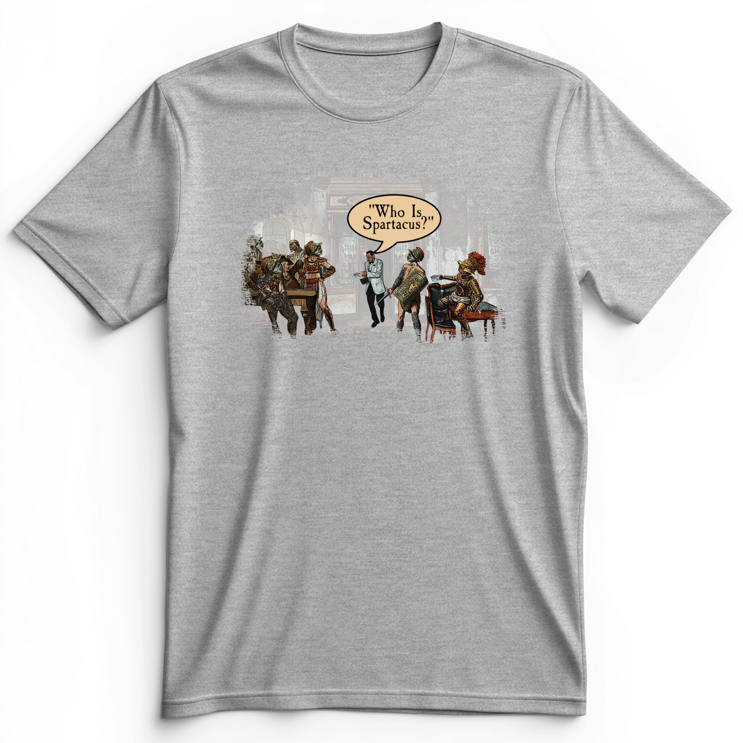 I Am Spartacus Premium Tee Athletic Heather / S