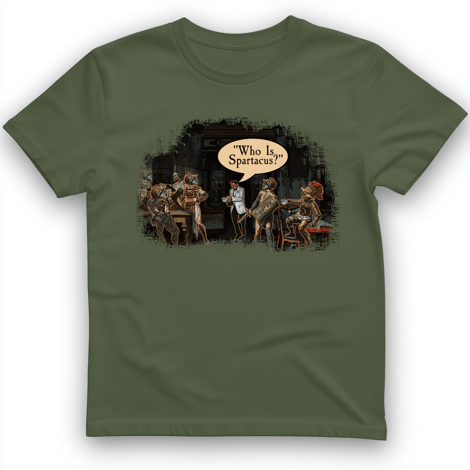 I Am Spartacus T-Shirt Military Green / S