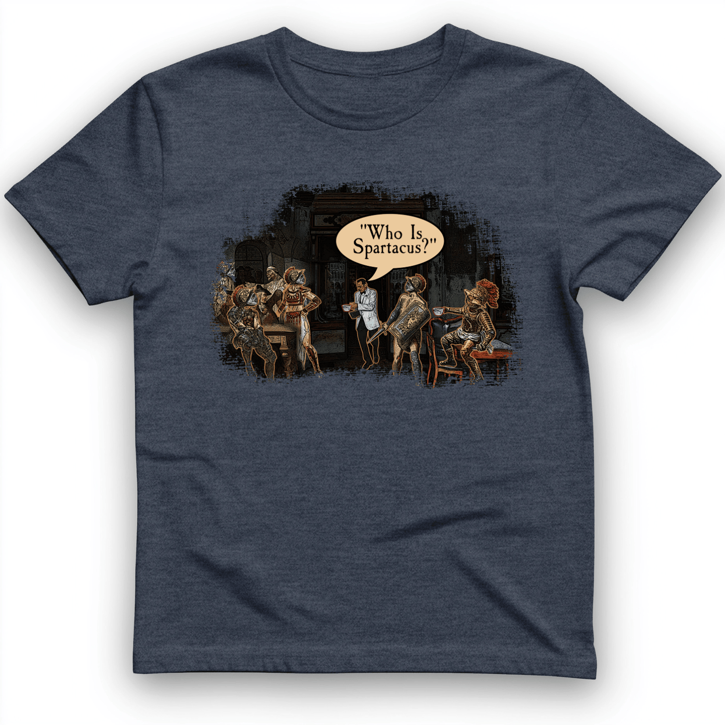 I Am Spartacus T-Shirt Heather Navy / S