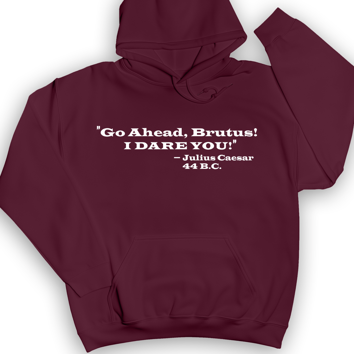 I Dare You Hoodie Maroon / S