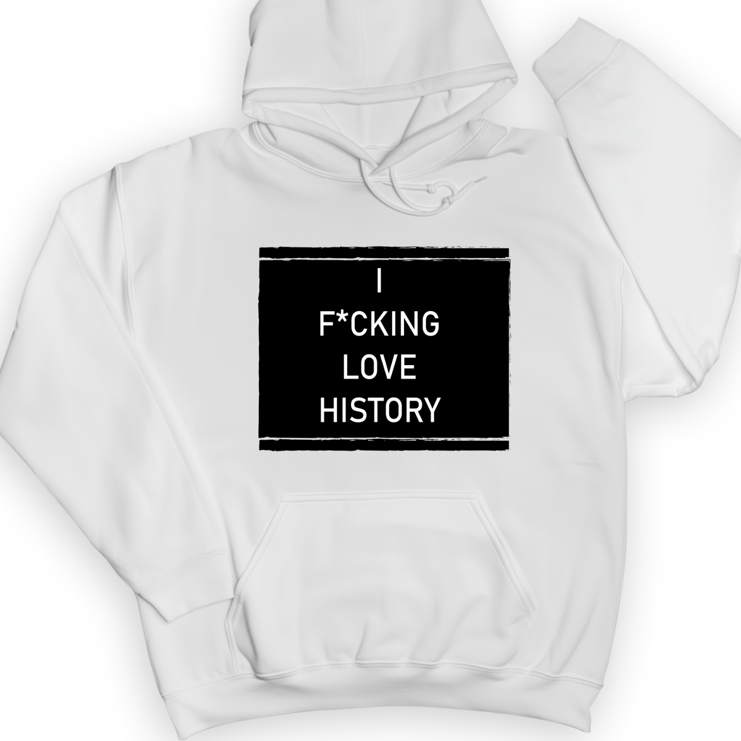 I F*cking Love History Hoodie White / S