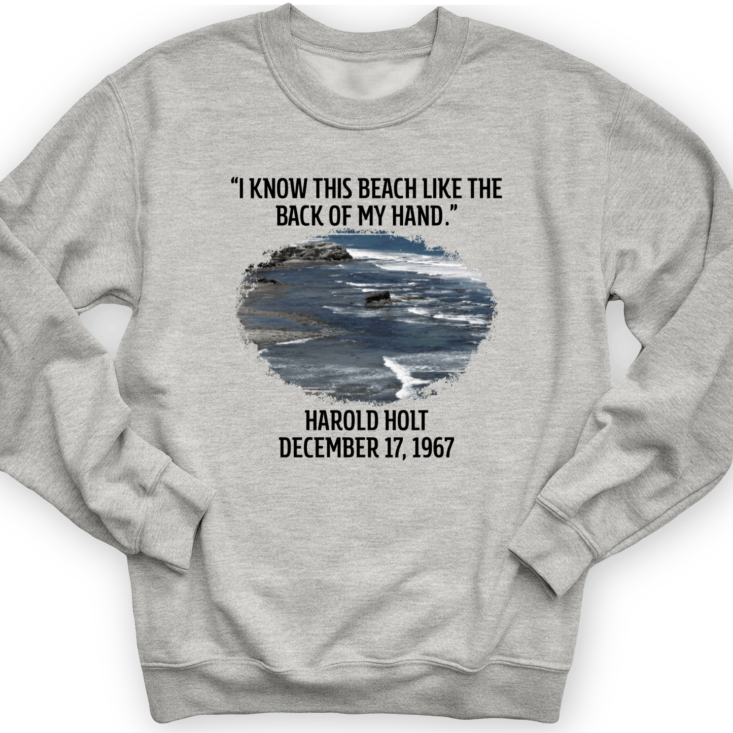 I Know This Beach Crewneck Sport Grey / S