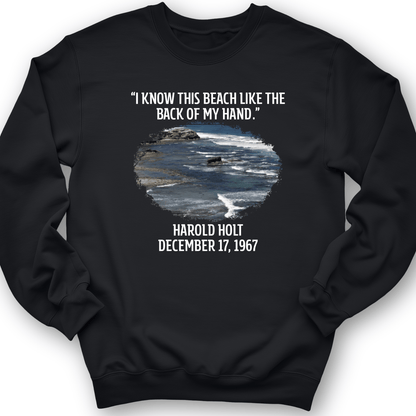 I Know This Beach Crewneck Black / S