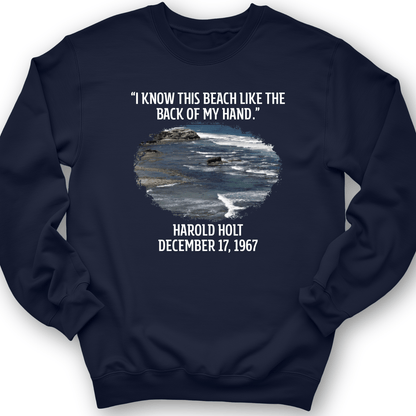 I Know This Beach Crewneck Navy / S