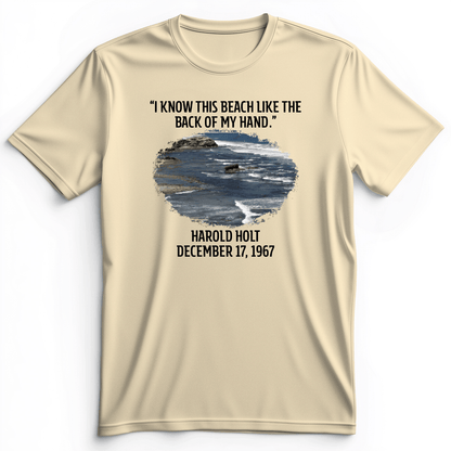 I Know This Beach Premium Tee Natural / S