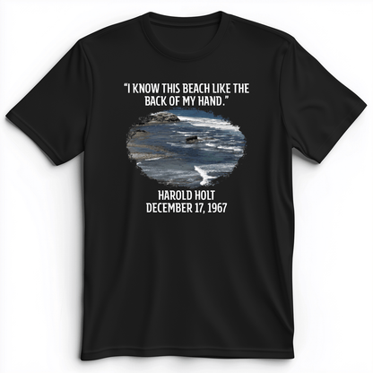 I Know This Beach Premium Tee Black / S