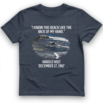 I Know This Beach T-Shirt Heather Navy / S
