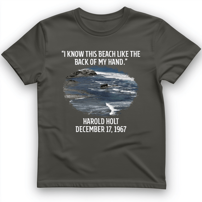 I Know This Beach T-Shirt Charcoal / S