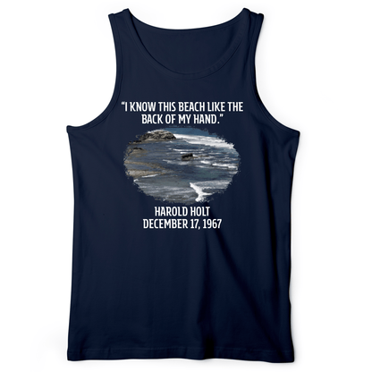 I Know This Beach Tank Navy / XS