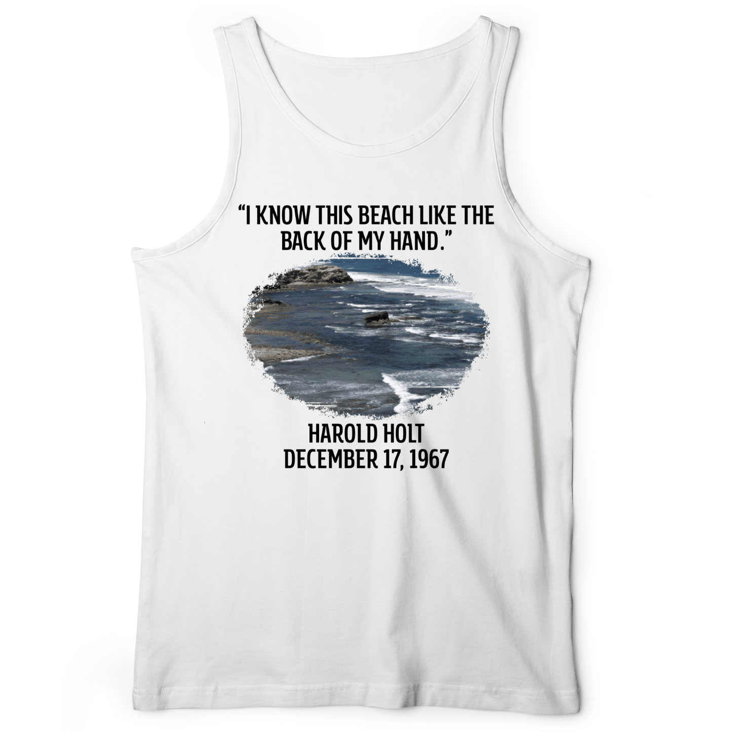 I Know This Beach Tank White / XS