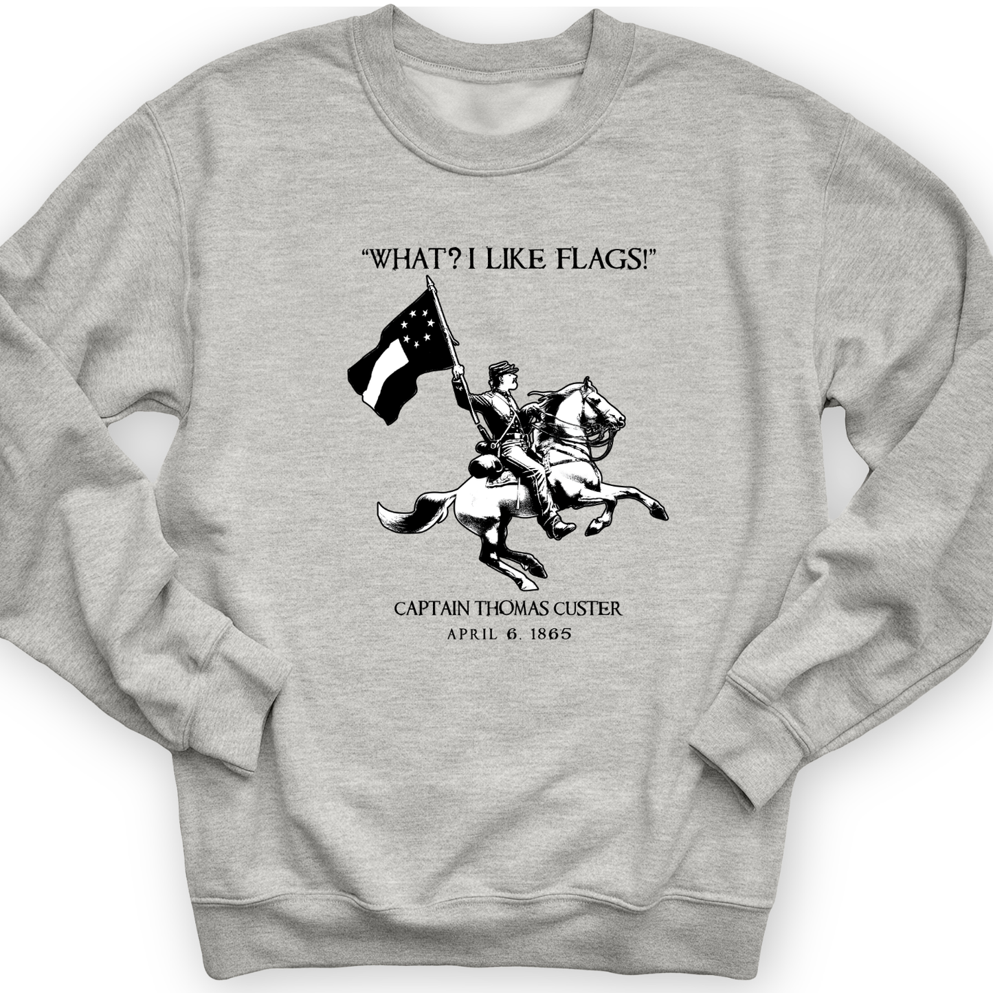 I Like Flags Crewneck Sport Grey / S