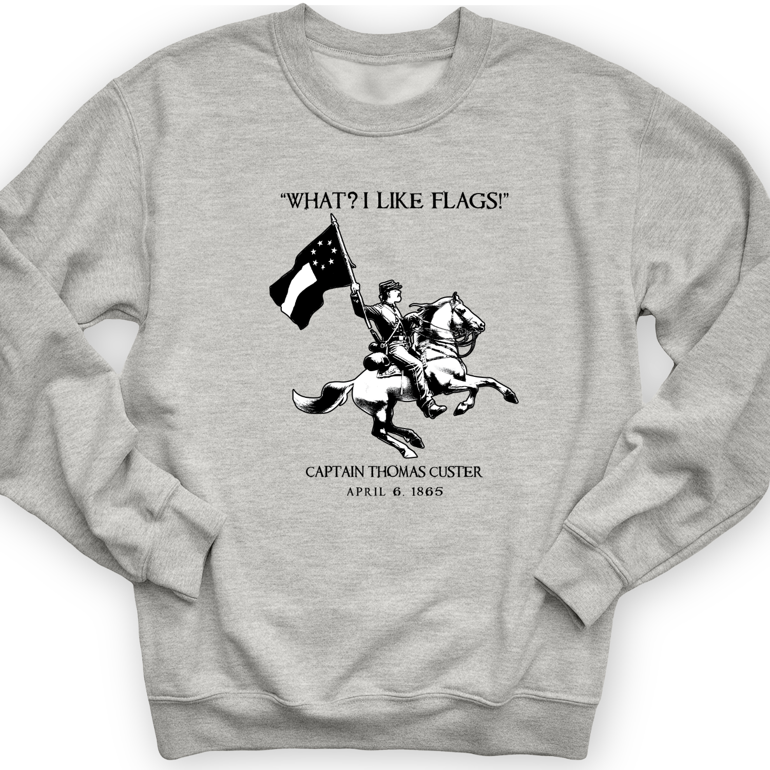 I Like Flags Crewneck Sport Grey / S