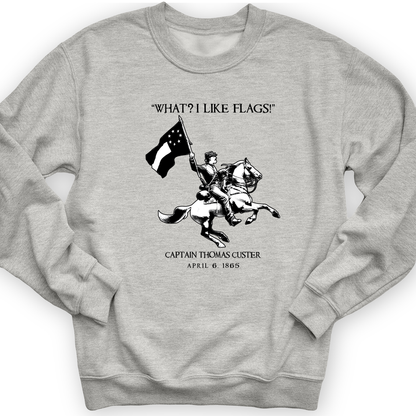 I Like Flags Crewneck Sport Grey / S