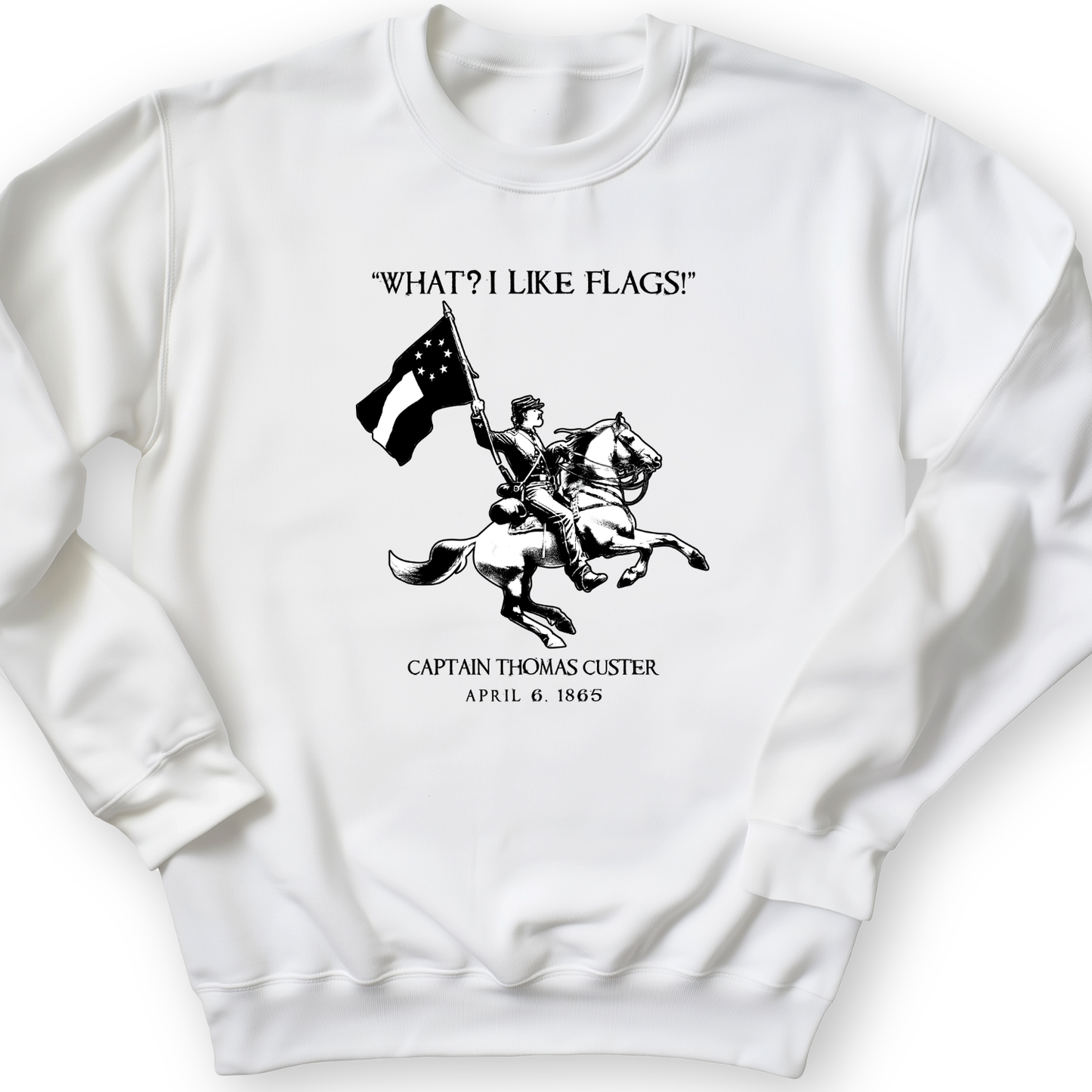 I Like Flags Crewneck White / S