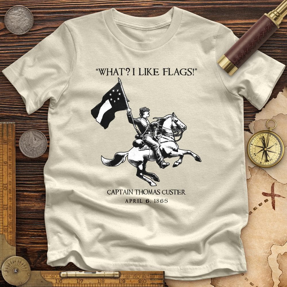 I Like Flags Premium Quality Tee Natural / S