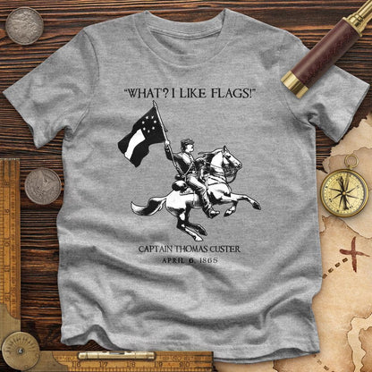 I Like Flags Premium Quality Tee Athletic Heather / S