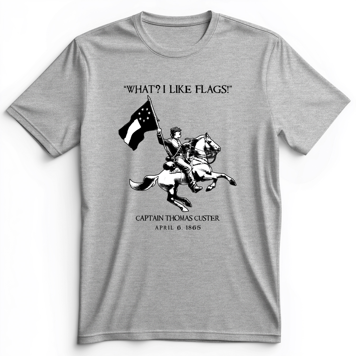 I Like Flags Premium Tee Athletic Heather / S