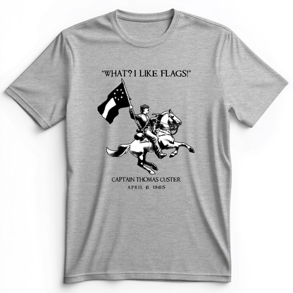 I Like Flags Premium Tee Athletic Heather / S