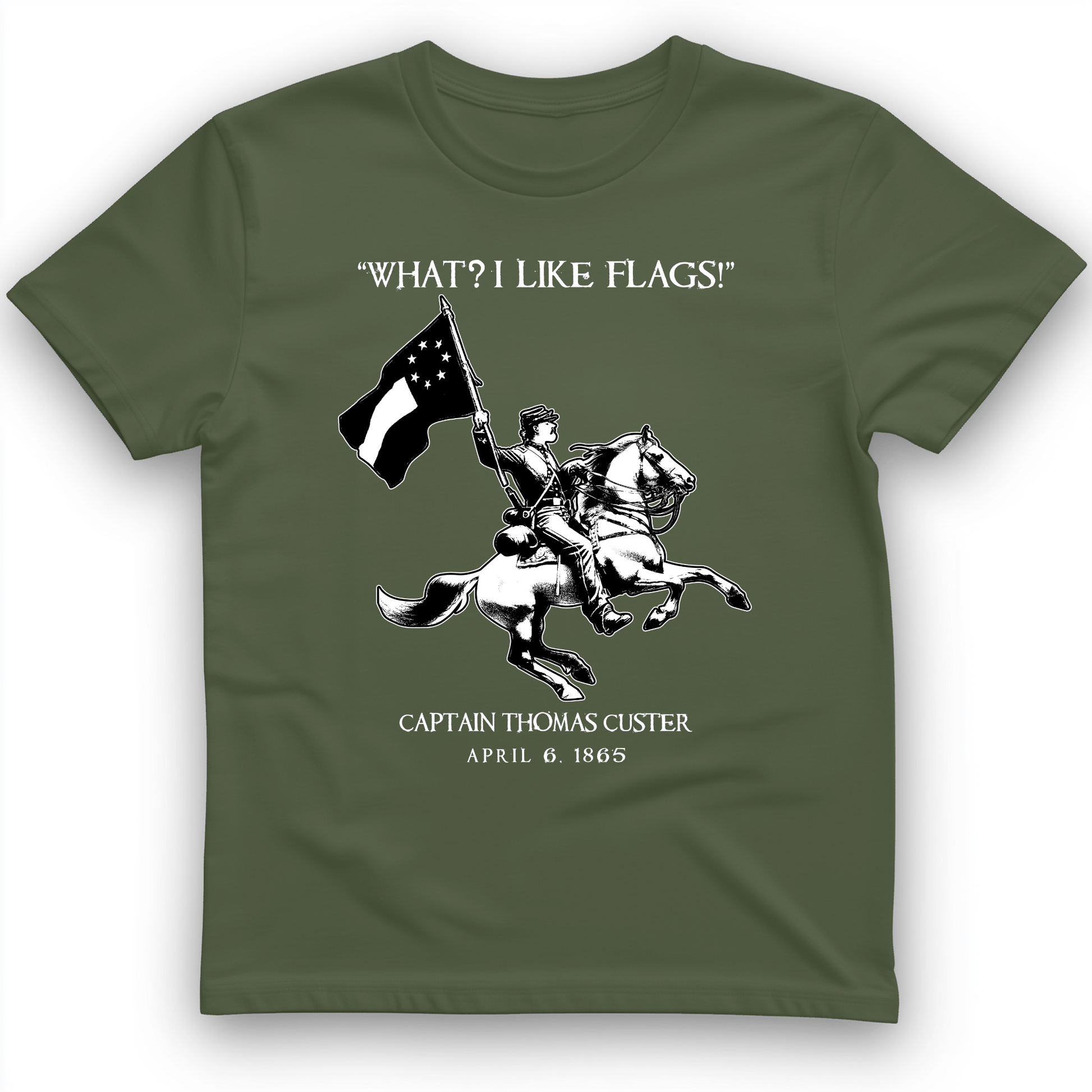 I Like Flags T-Shirt Military Green / S