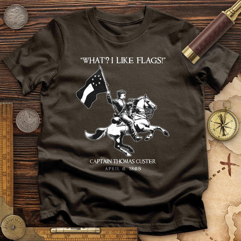 I Like Flags T-Shirt Dark Chocolate / S