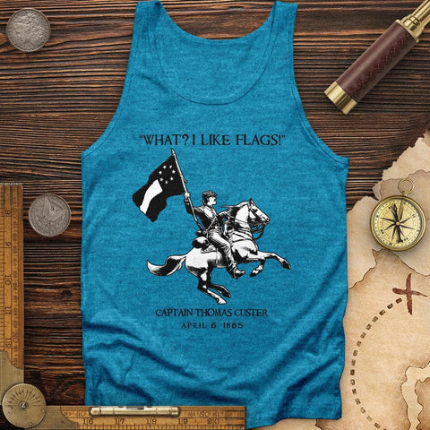 I Like Flags Tank Aqua TriBlend / XS